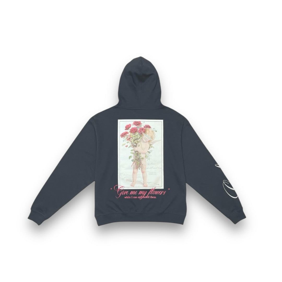 Civilized My Flowers Hoodie Black