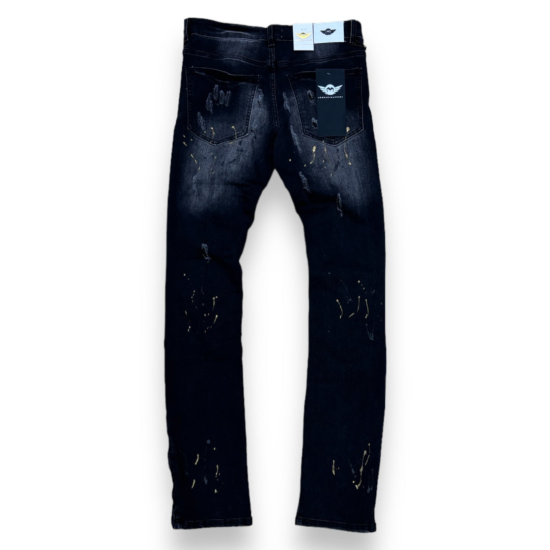 FerrariMassari Drip Gold Stacked Jeans