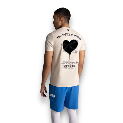 Roberto Vino Milano Heart T-Shirt Tan