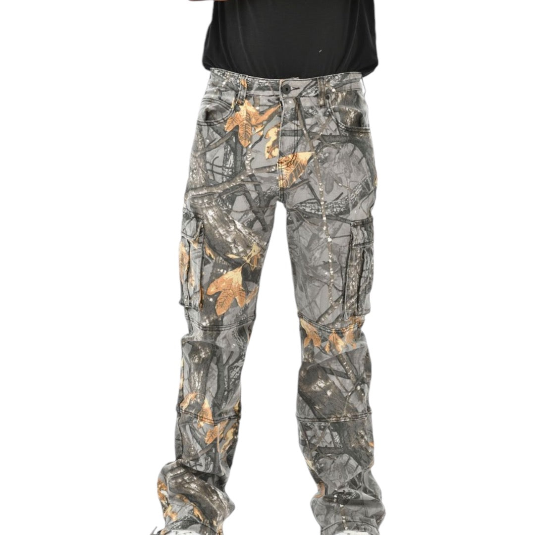 Vicious Western Fit Grey Camo Pants-VC732