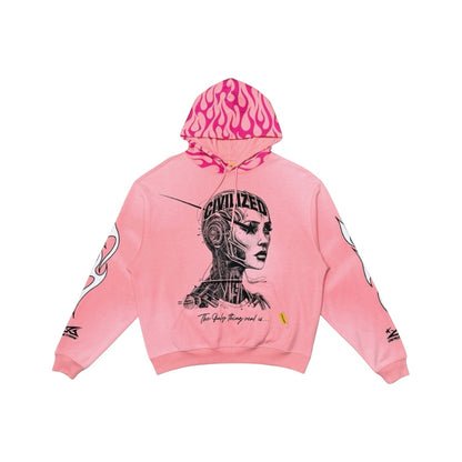 Civilized Stacked Sweatsuit Pink