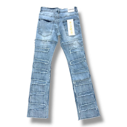 Me Vs Opps Light Blue Washed Denim