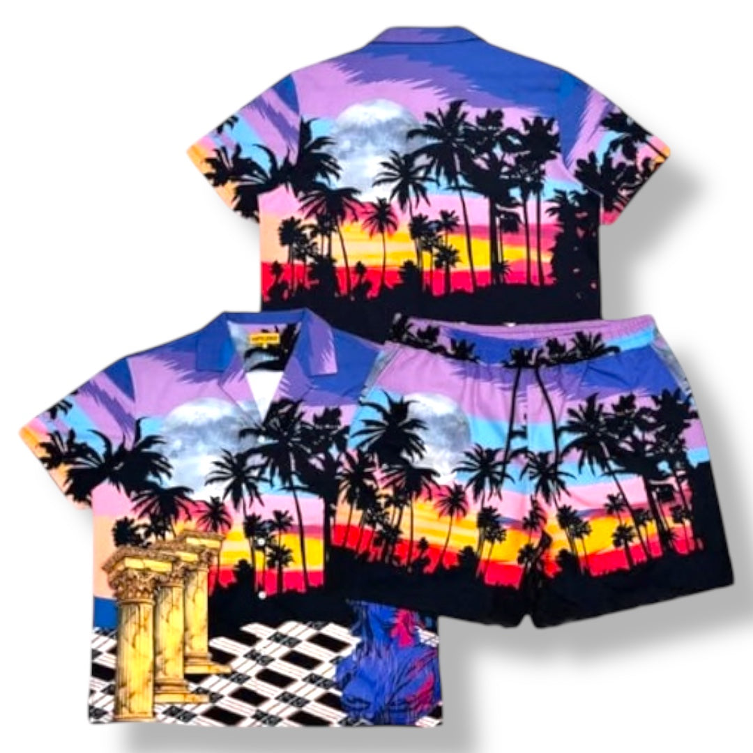 CIVILIZED MAISON BLANCHE SHORT SET (PURPLE HAZE)