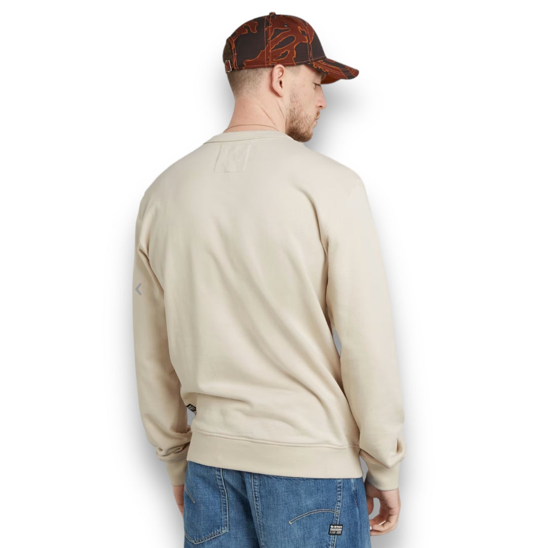 G-STAR Circle Graphic Crewneck Tan