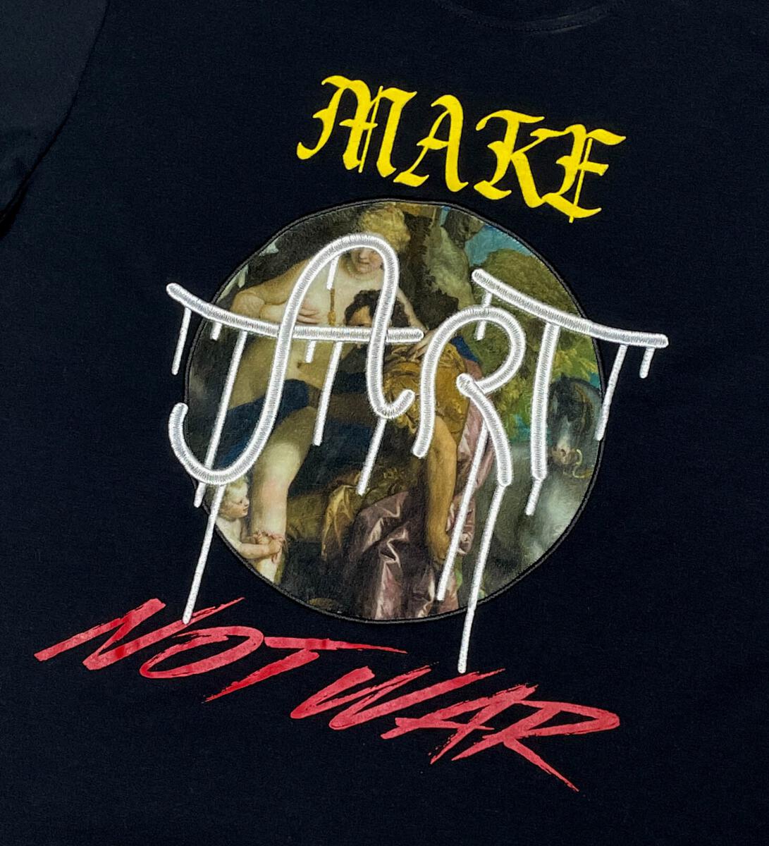 MAKE ART NOT WAR TEE (BLACK)