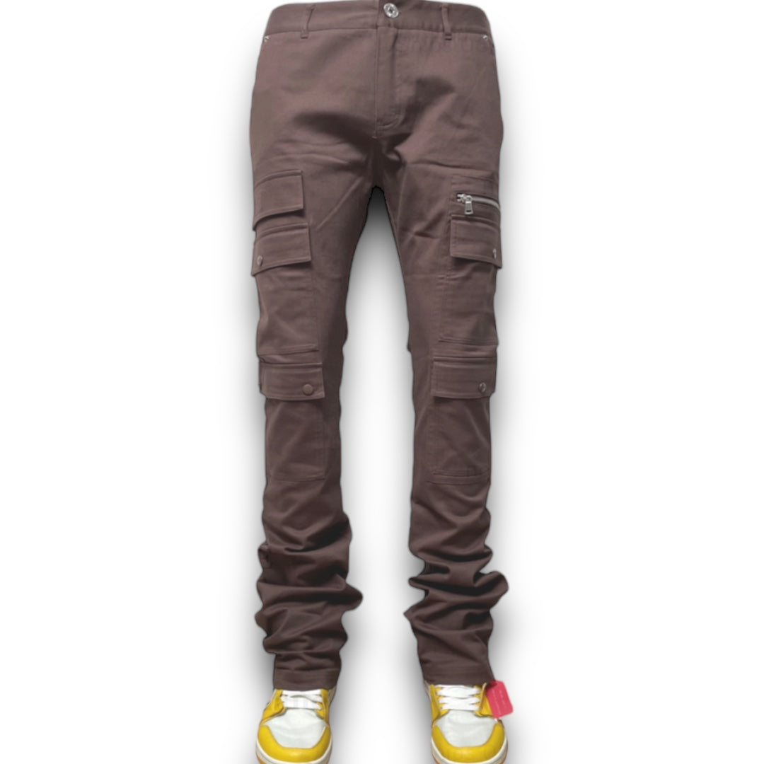 Genuine Stacked Pants Brown