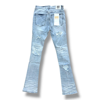 FerrariMassari Stacked Hustler Light Washed Blue