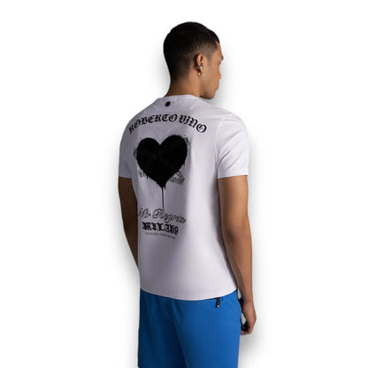 Roberto Vino Milano Heart T-Shirt White