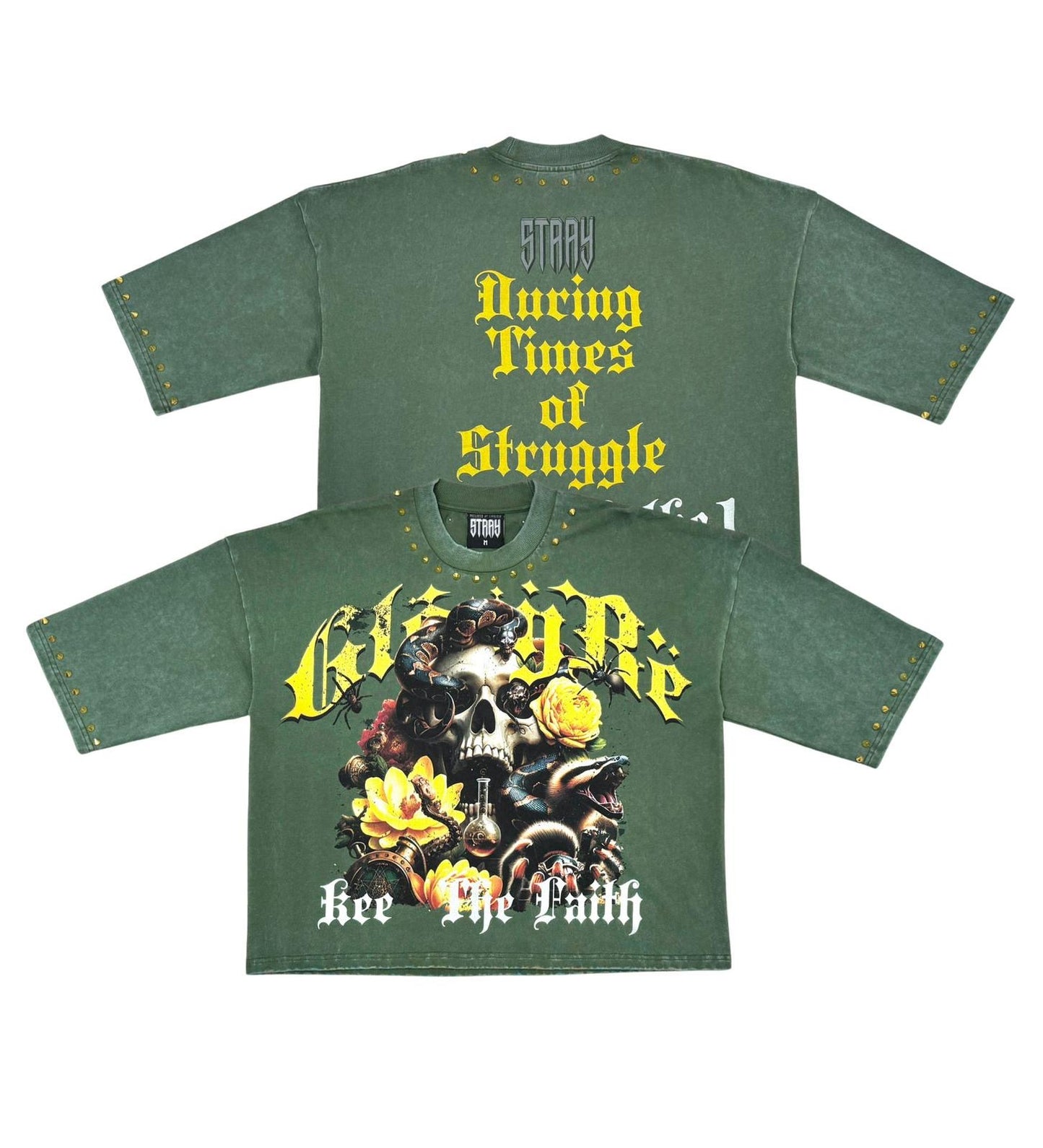 Stray KEEP THE FAITH Crop Tee