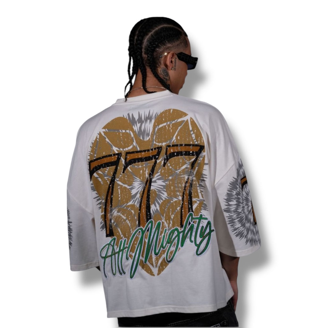 Genuine cropped cream all mighty tshirt