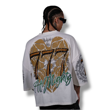 Genuine cropped cream all mighty tshirt