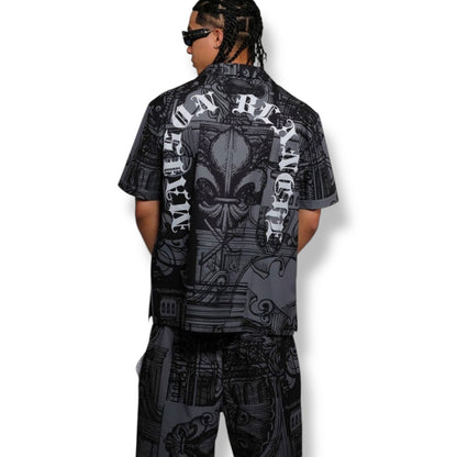 CIVILIZED MAISON BLANCHE SHORT SET (GREY & BLACK)