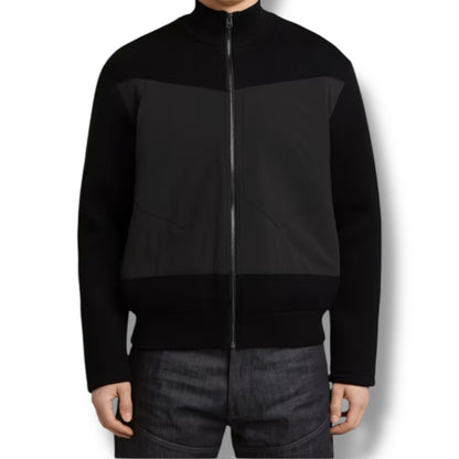 G Star fabric mix knit jacket