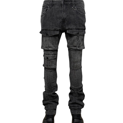 Vicious Stacked Onyx Cargo Pants