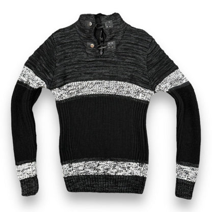 LCR Sweater Black - White Sweater