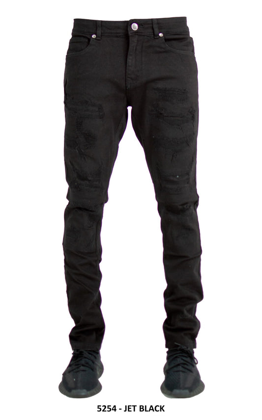 Focus Distressed Denim Black