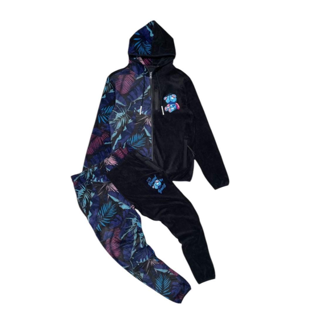 Civilized Polar Fleece Camo Bear Set Dark blue/ Black