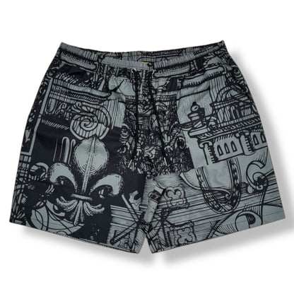 CIVILIZED MAISON BLANCHE SHORT SET (GREY & BLACK)