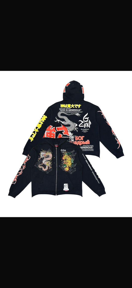 Black Gunzini zip up