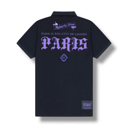 RV Milano Paris Polo Black-Purple