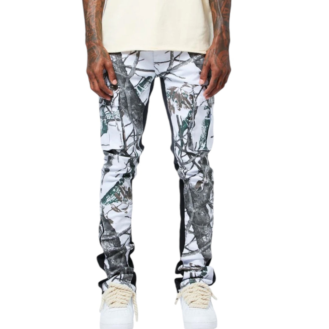 Supply White Camo Stacked Jeans