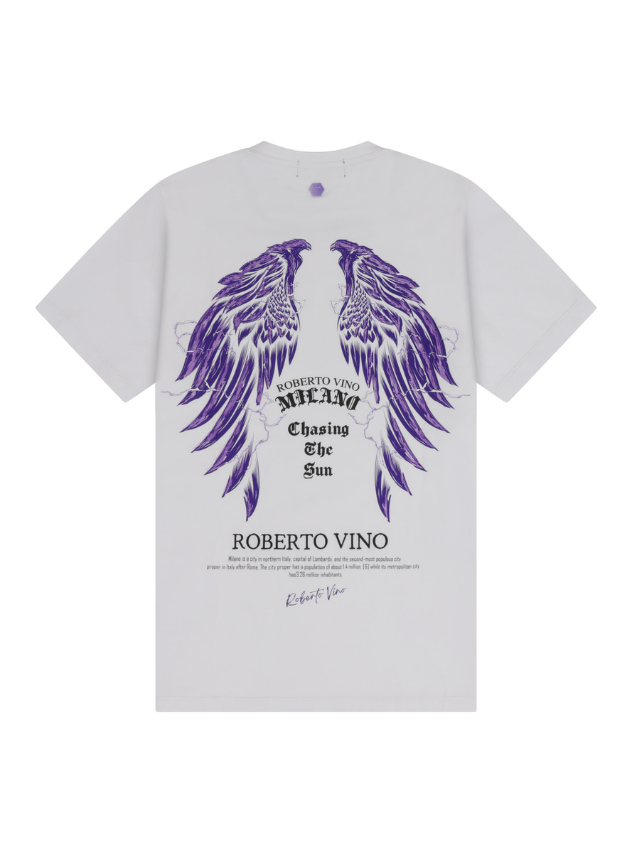 Roberto Vino Milano Chasing The Sun White Tee