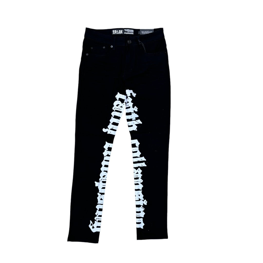 Spark Jeans Black/white