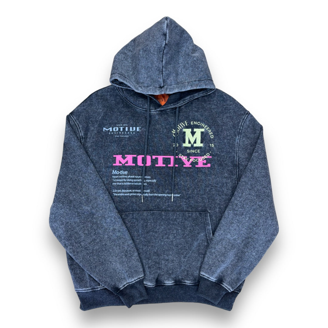 Motive Hoodie Grey