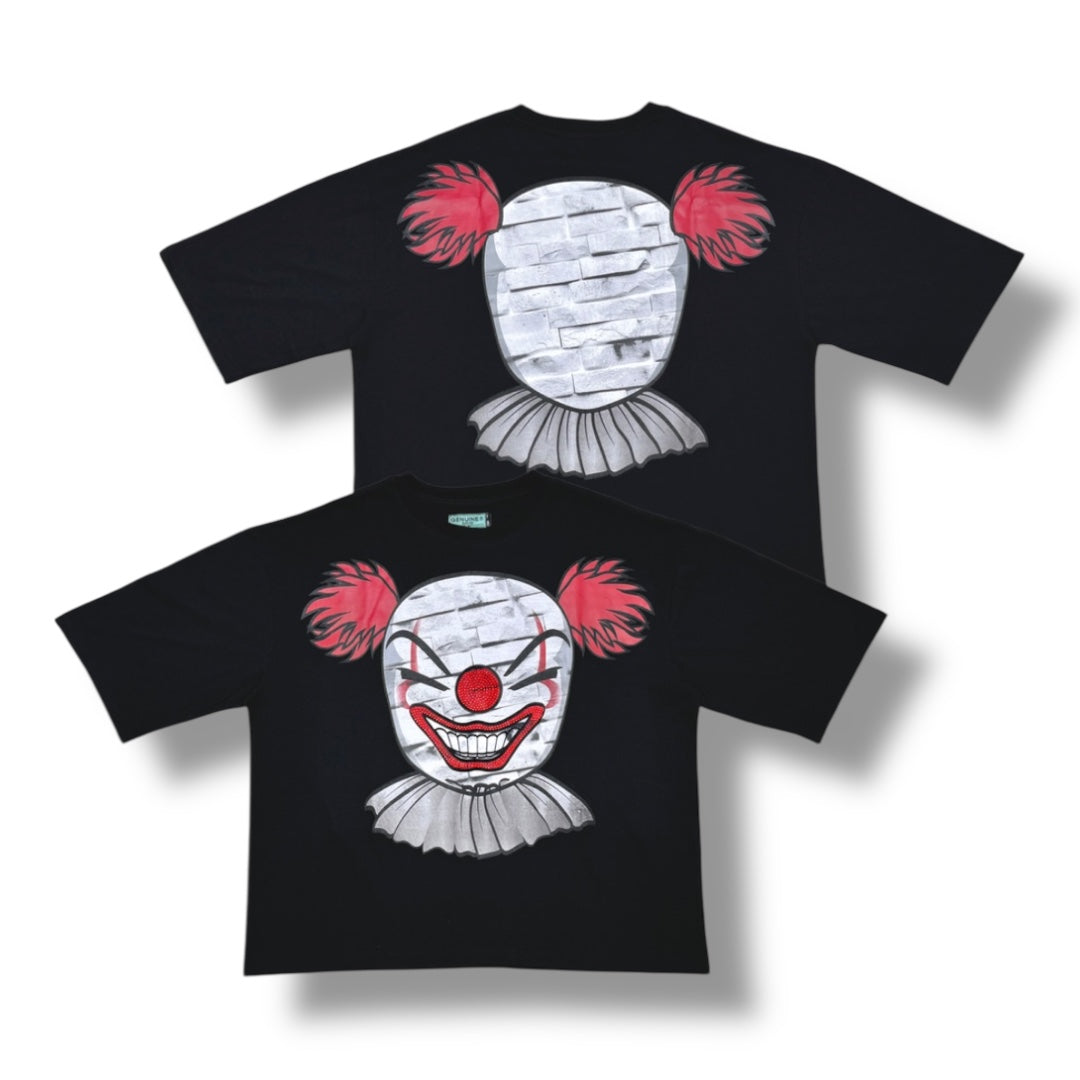 Genuine cropped red clown tshirt
