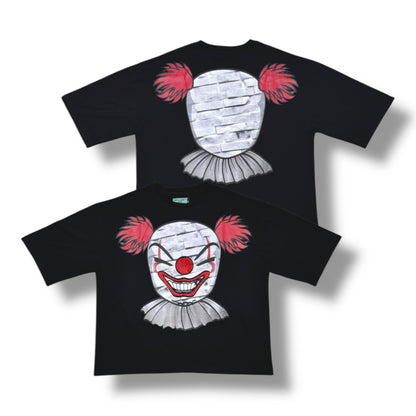 Genuine cropped red clown tshirt