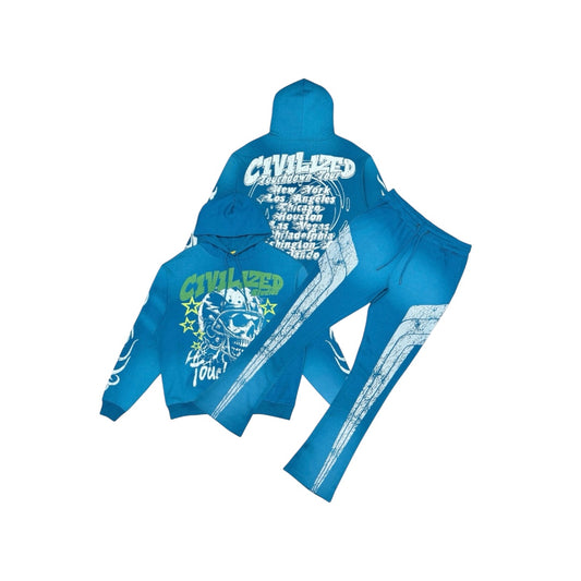 Civilized Stacked Sweatsuit Touchdown Tour