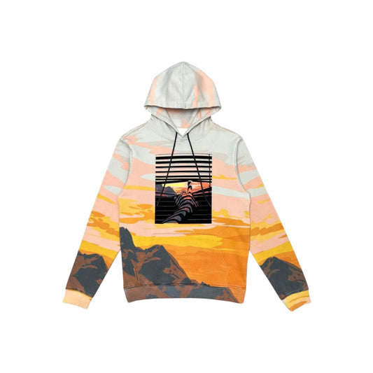 Vicious Graphic Hoodie Sunset Tie-Dye