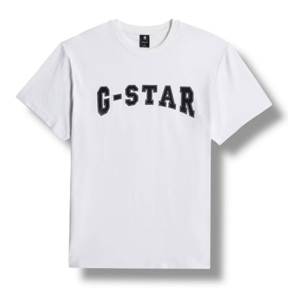 G-Star Felt Logo Jersey White