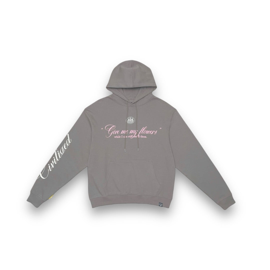 Civilized My Flowers Hoodie Brown