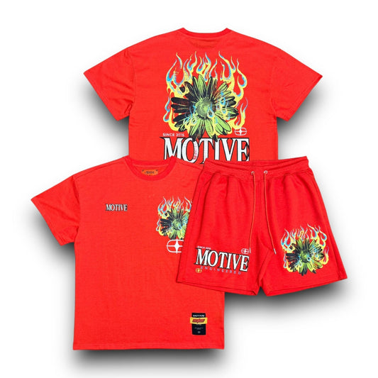 Motive Short Set Orange