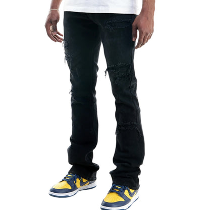 KDNK Black Stacked Jeans