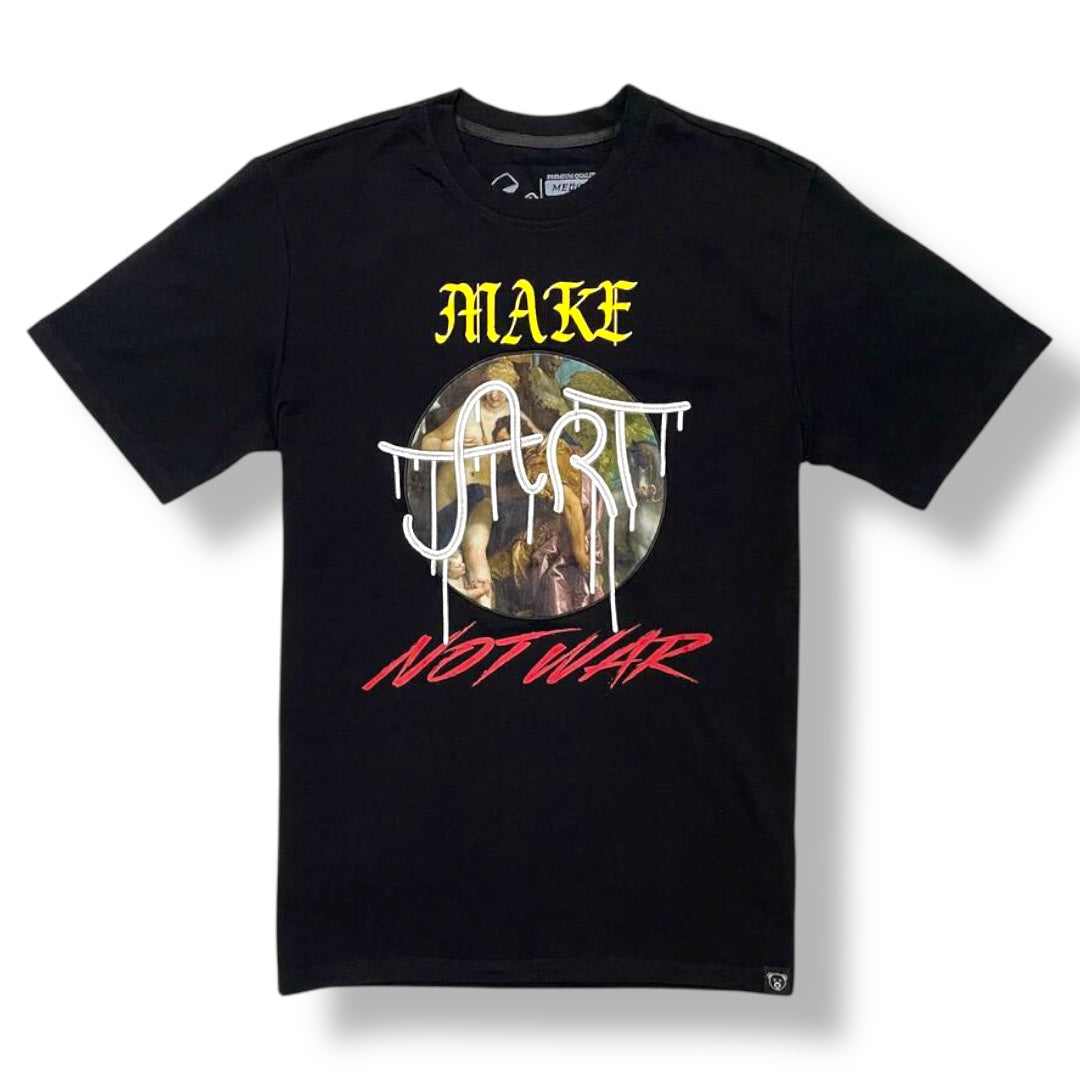 MAKE ART NOT WAR TEE (BLACK)