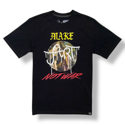 MAKE ART NOT WAR TEE (BLACK)
