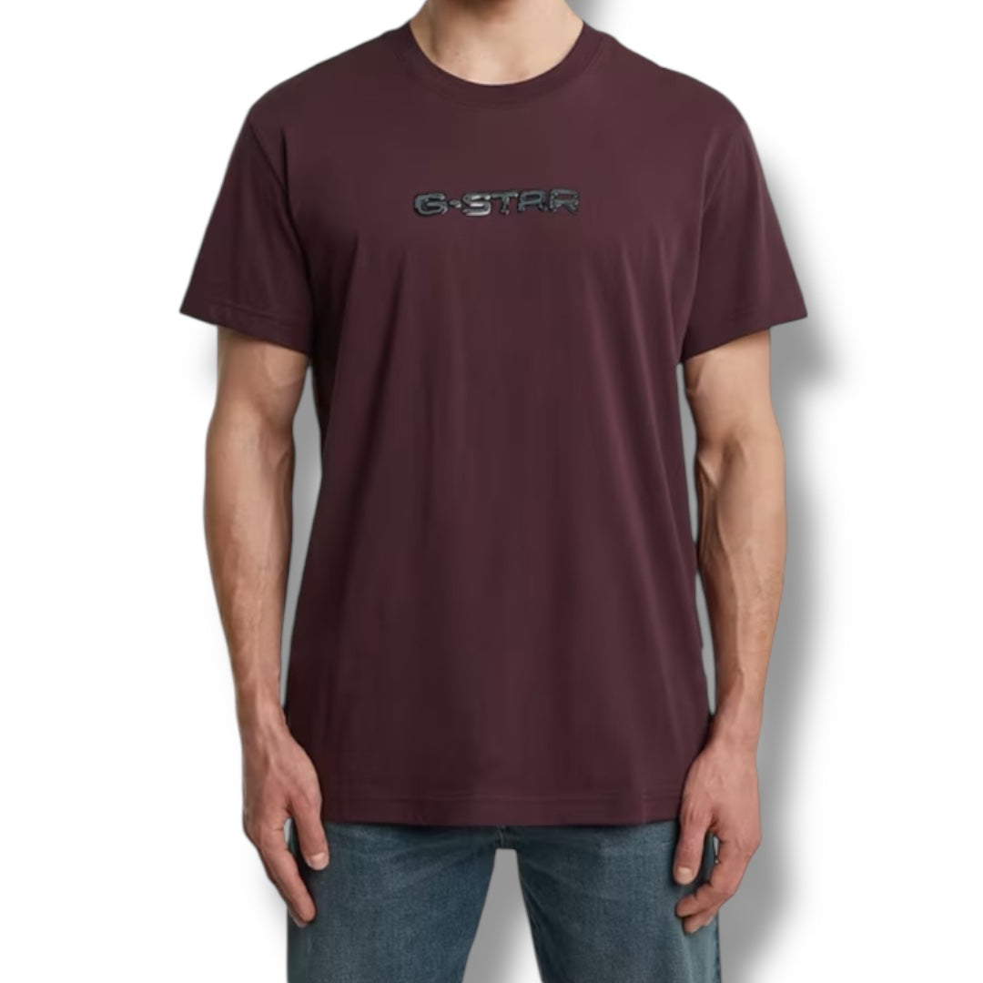 G Star maroon gel print