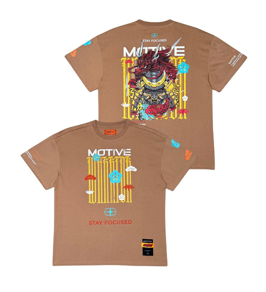 Motive Stay Focused T Shirt Brown