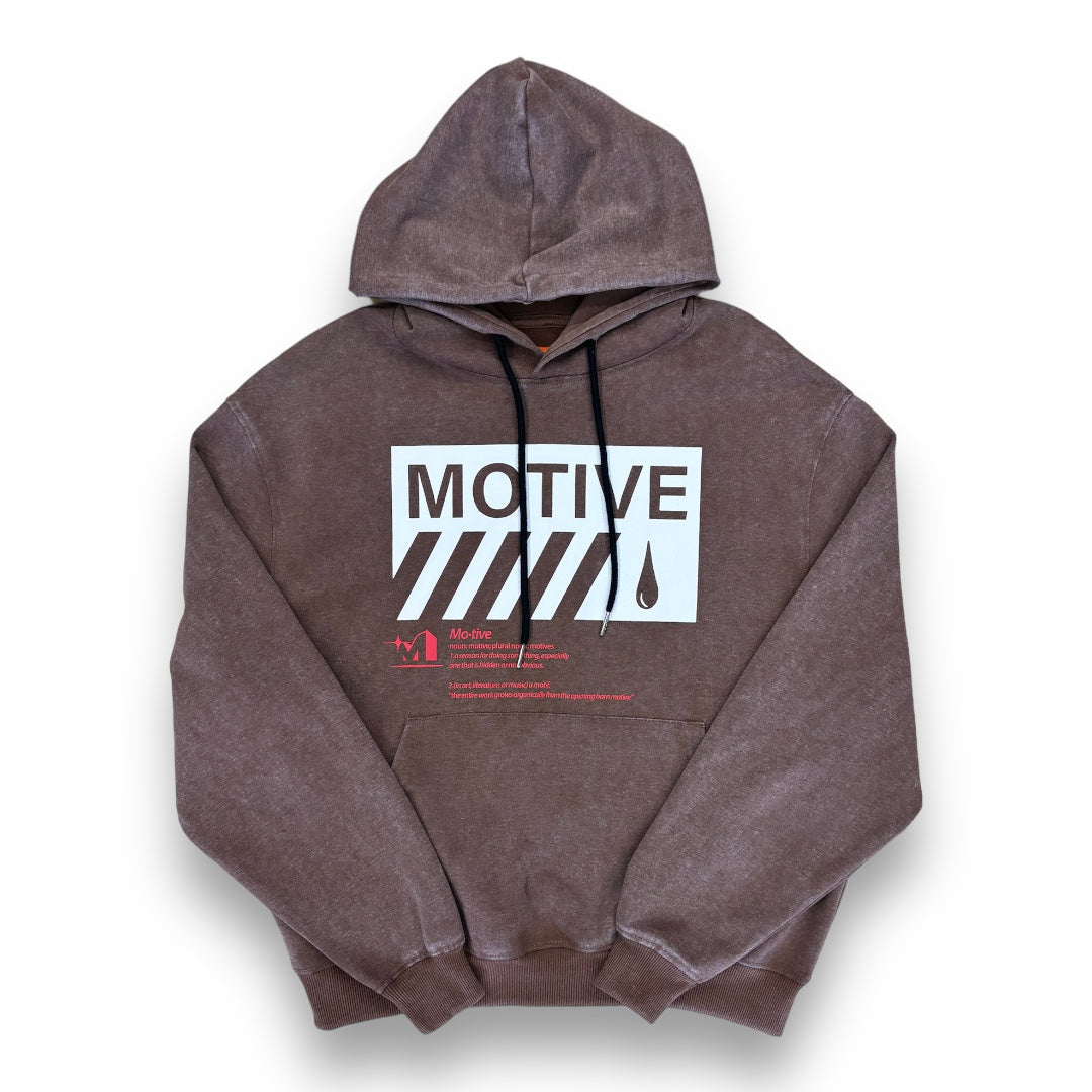 Motive Hoodie Brown