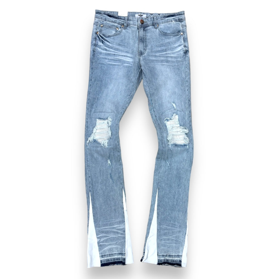 FerrariMassari Stacked Hustler White Jeans