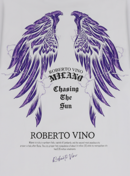 Roberto Vino Milano Chasing The Sun White Tee