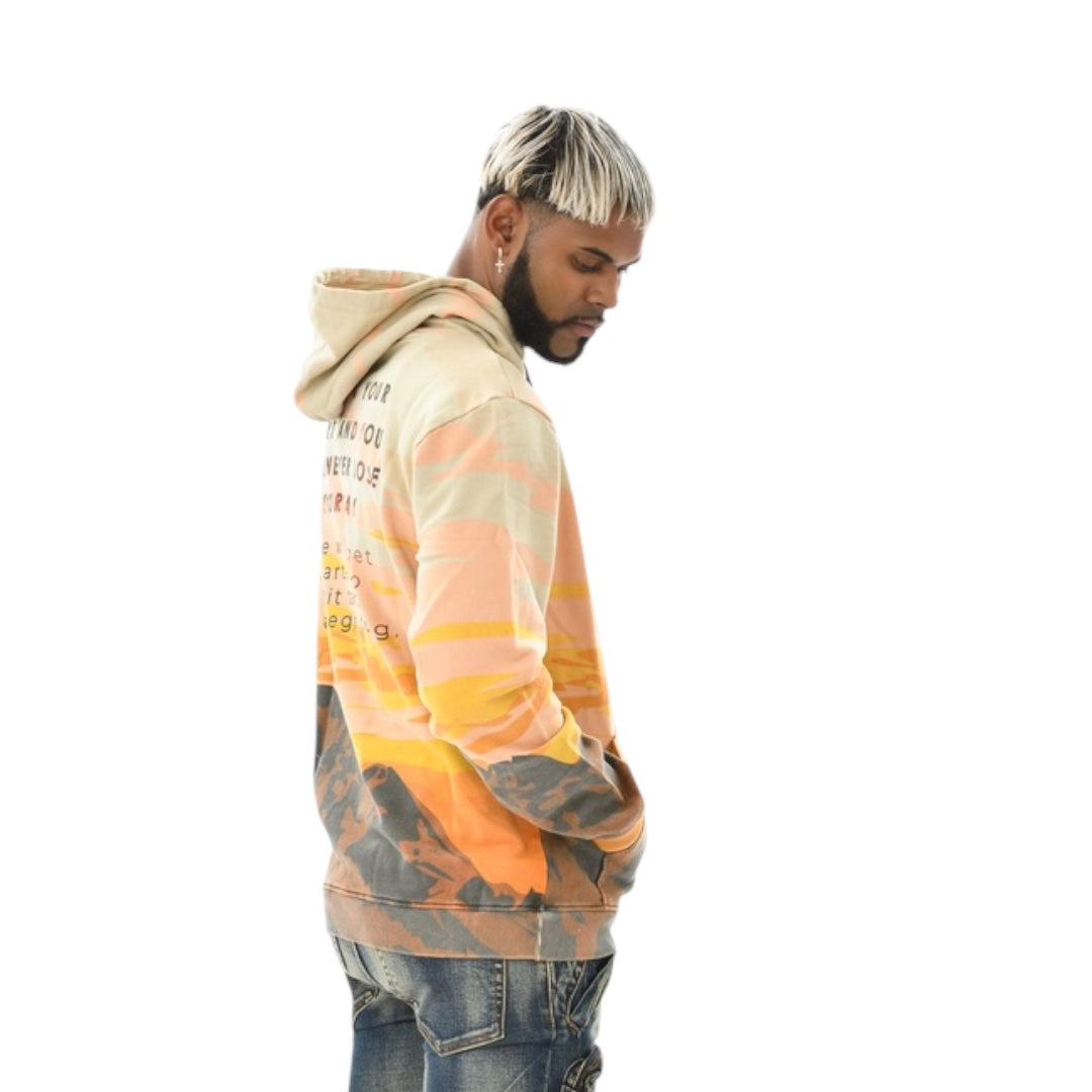 Vicious Graphic Hoodie Sunset Tie-Dye