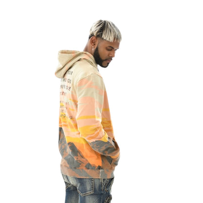 Vicious Graphic Hoodie Sunset Tie-Dye