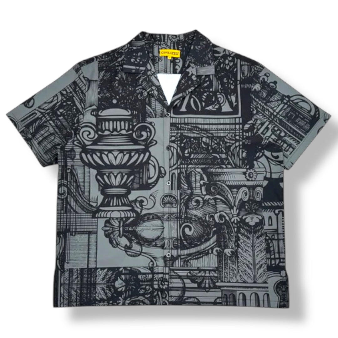 CIVILIZED MAISON BLANCHE SHORT SET (GREY & BLACK)