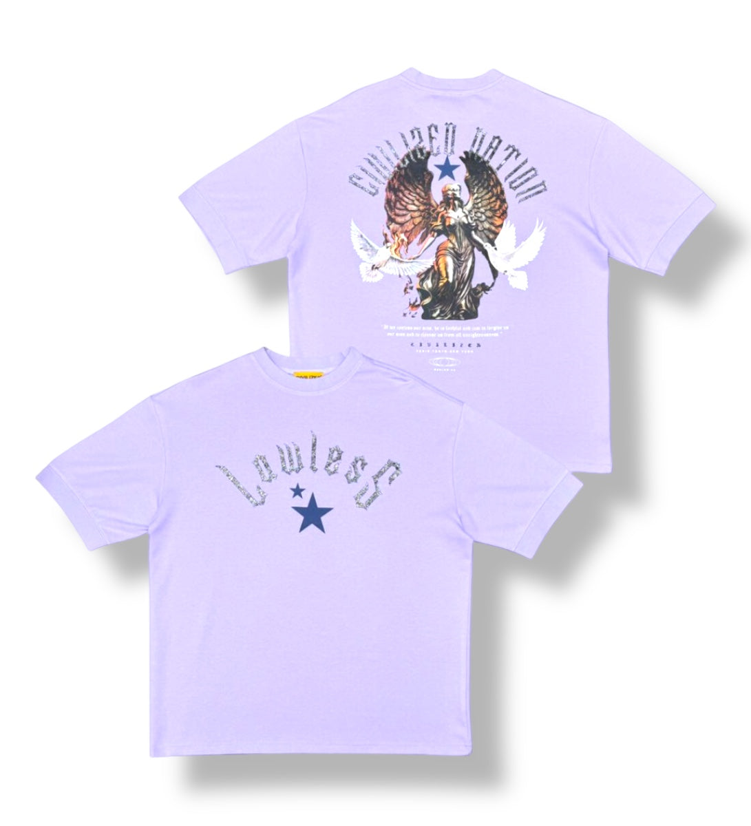 Civilized Men Lawless Redemption Tee (Lilac)