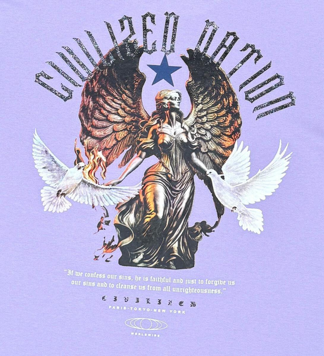 Civilized Men Lawless Redemption Tee (Lilac)