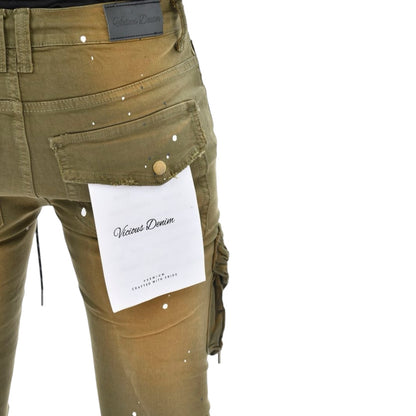 Vicious Stacked Twill Cargo ‘Dirty Olive’