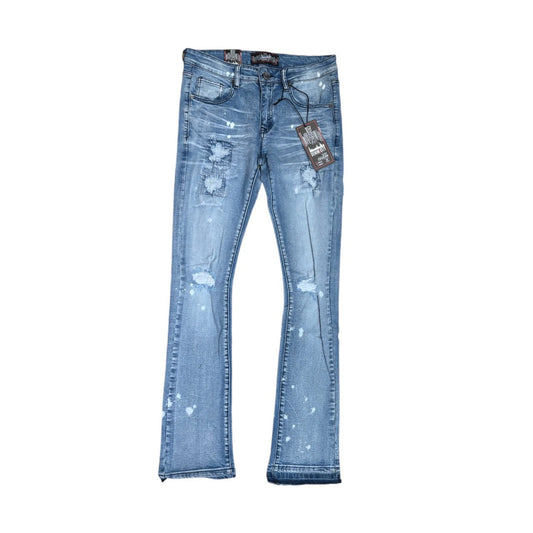 DenimiCity NEW LIGHT BLUE STACKED JEANS